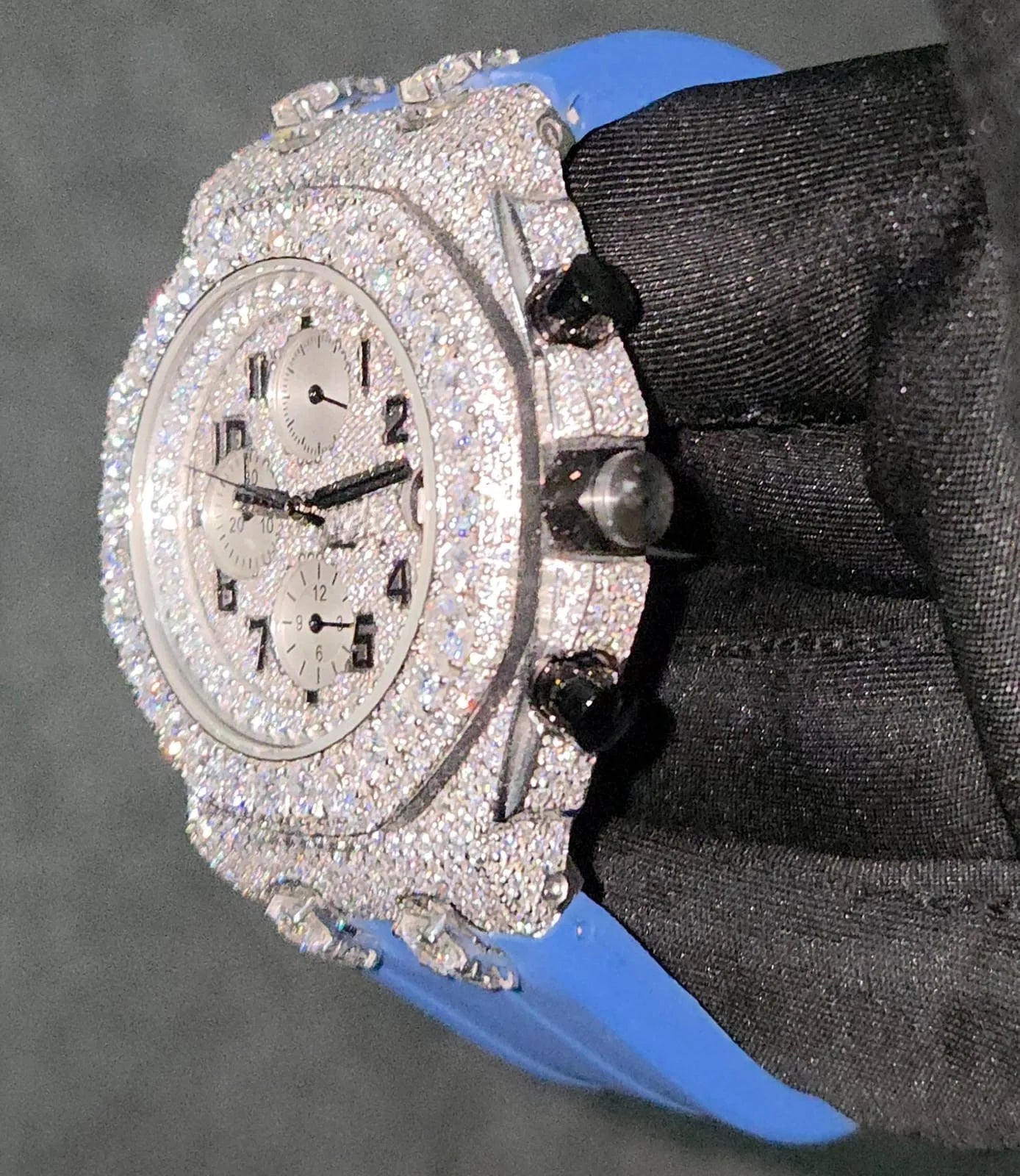 VVS Moissanite Diamond Miyota Quartz Mechanical Automatic Watch Analog Rubber Belt Luxury Fashion Sport Classic Antique