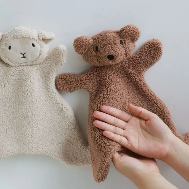 1PCS Baby Comfort Towel Cotton Comforter Blanket Soft Newborn Sleeping Dolls Kids Fashion Sleep Toy Soothe Appease Towel Bibs