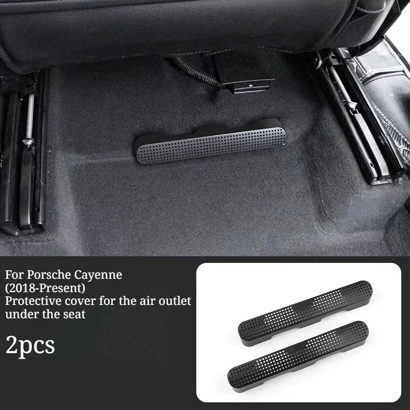 For Rear Seat AC Vent Protective Cover, Anti-Clog Mod Accessory for Porsche Cayenne/Macan