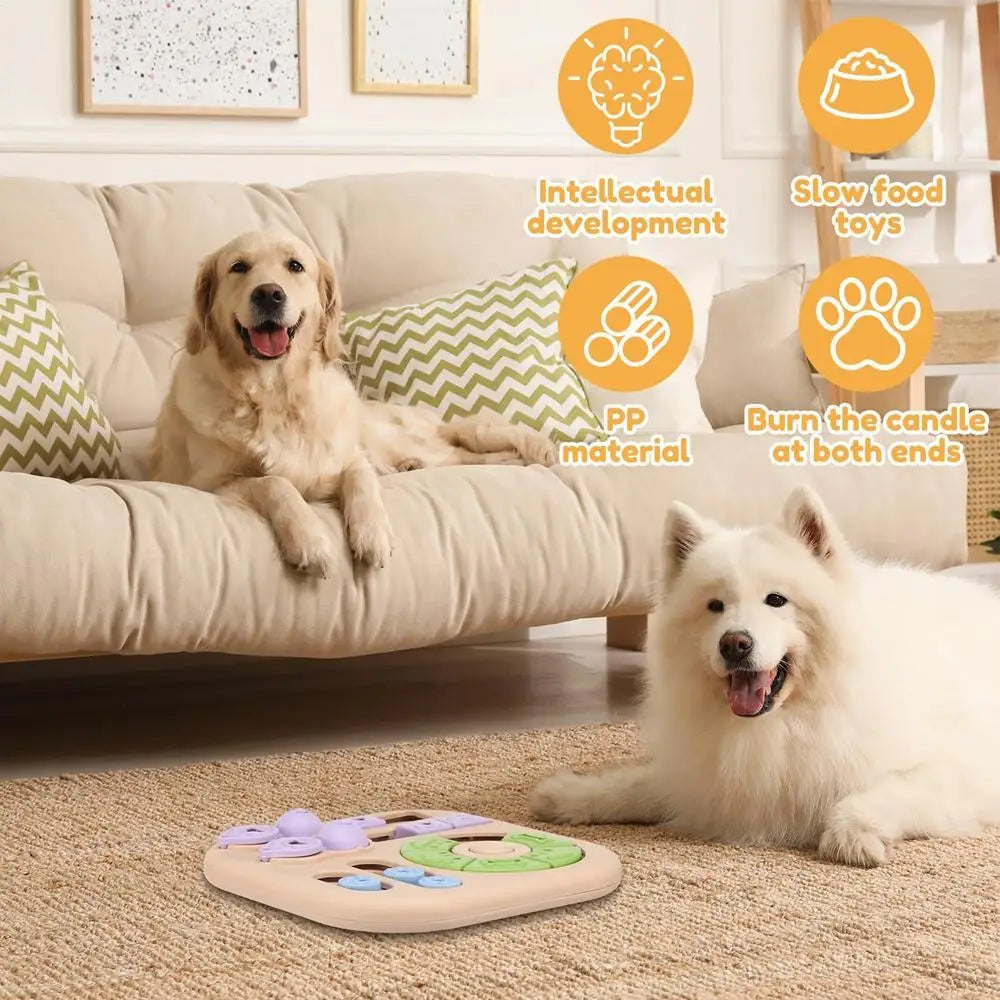 Interactive dog educational toy, interactive treat dispenser, suitable for training and intellectual development, for dogs cats