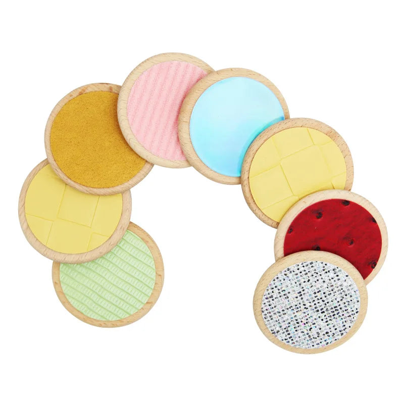 Children Sensory Toys Tactile Board Matching Game Tactile Classification Color Cognition Parish Memory Training Montessori Toys