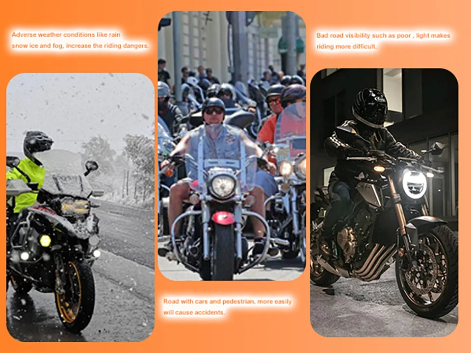Motorcycle Safety Kit 24GHz BSD Radar Blind Spot Monitor & Lane Change Alarm IP67 Waterproof Moto Warning System accesorios moto