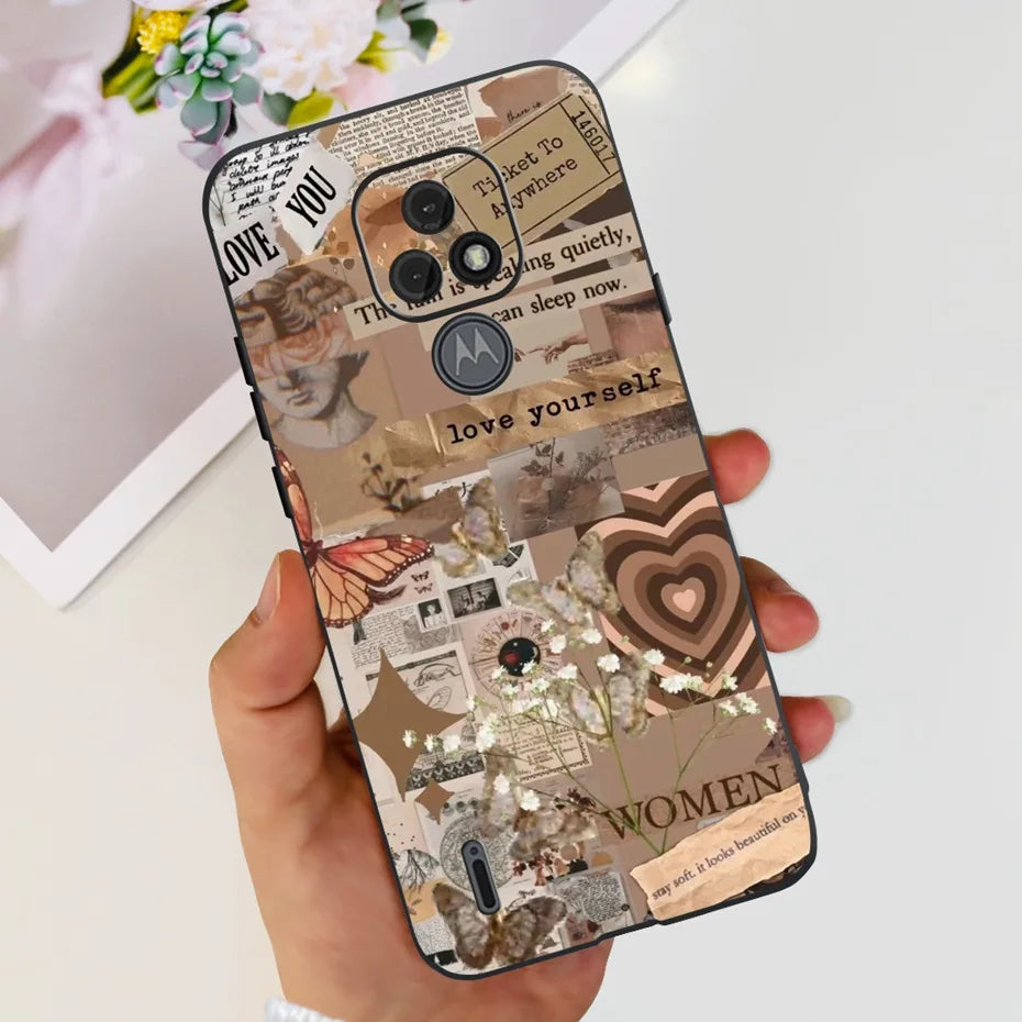 Fashion Phone Case For Motorola Moto E7 / Moto E7 Plus / Moto E7 Power / Moto E7i Power Soft SIlicone TPU Back Cover Bumper