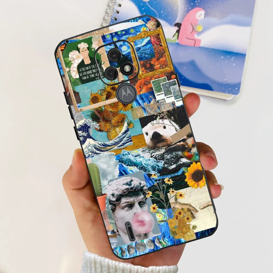 Fashion Phone Case For Motorola Moto E7 / Moto E7 Plus / Moto E7 Power / Moto E7i Power Soft SIlicone TPU Back Cover Bumper