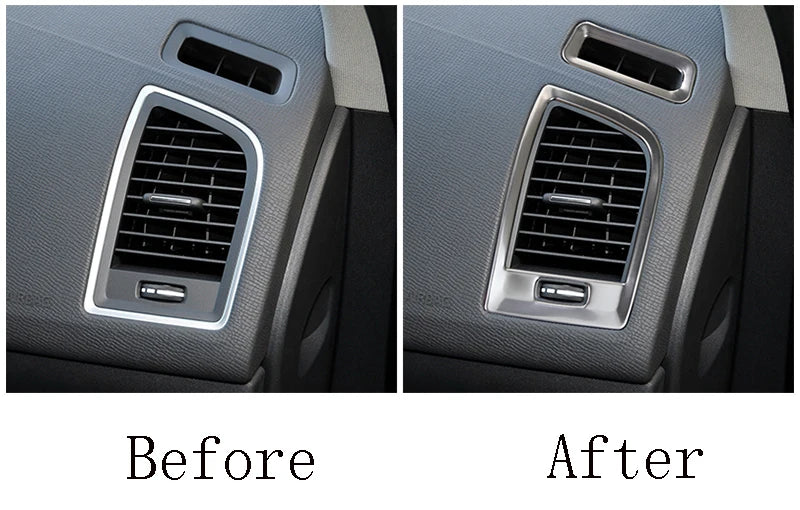 For Volvo XC60 2009-2017 Auto Interior Accessories Center Console AC Dashboard Air outlet Car key Start Panel Trim Cover Sticker
