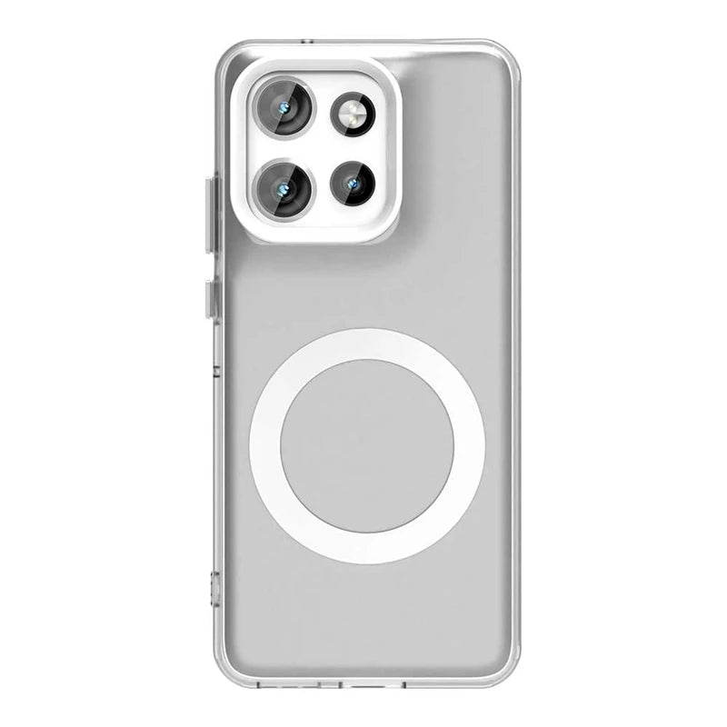 Transparent Case For Motorola Moto S50 Case For Moto S50 5G Magnetic Adsorption Wireless Charge Back Cover For Moto S50 Case