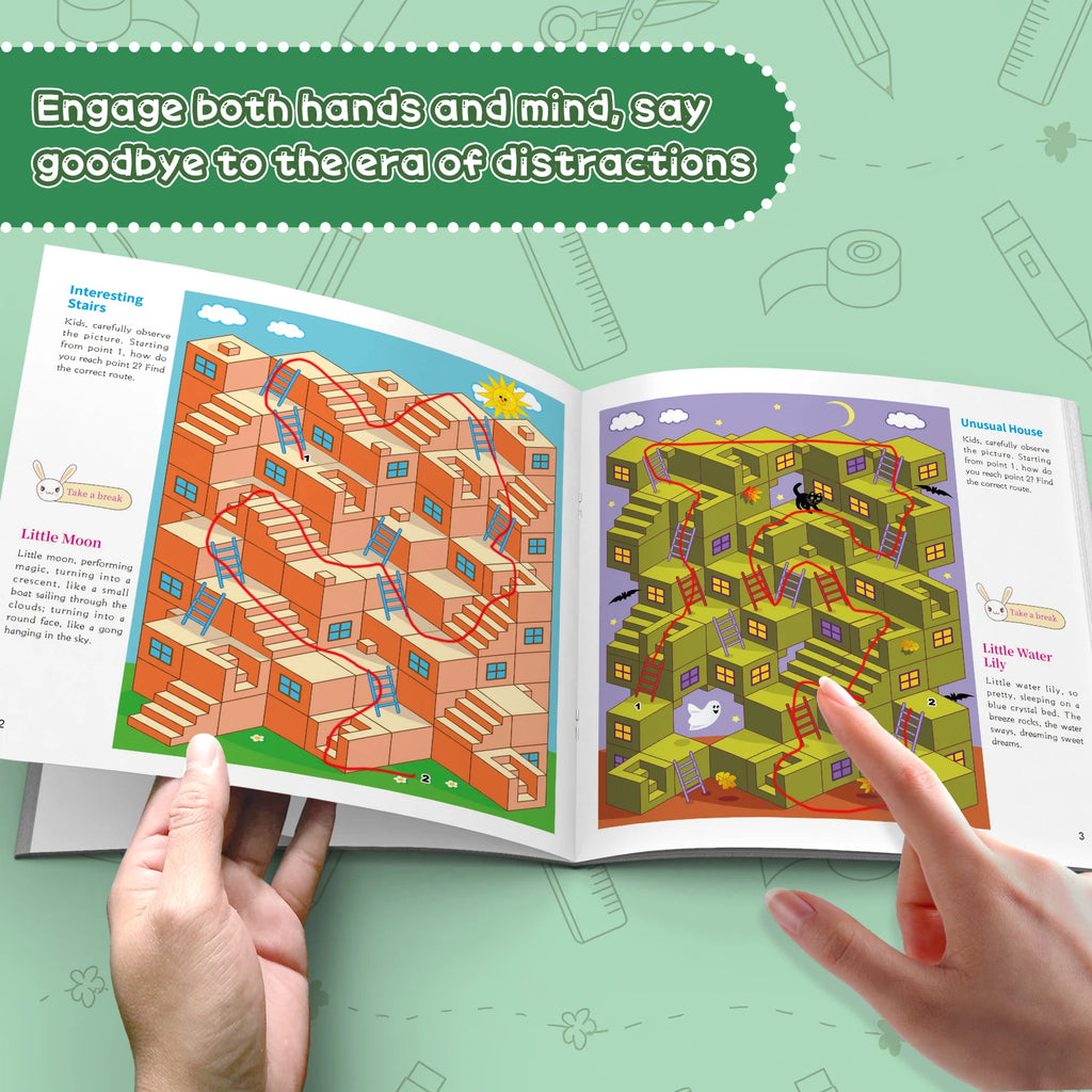 Interactive Maze Puzzle Book for Kids: Fun and Educational Adventures to Enhance Problem-Solving and Critical Thinking Skills