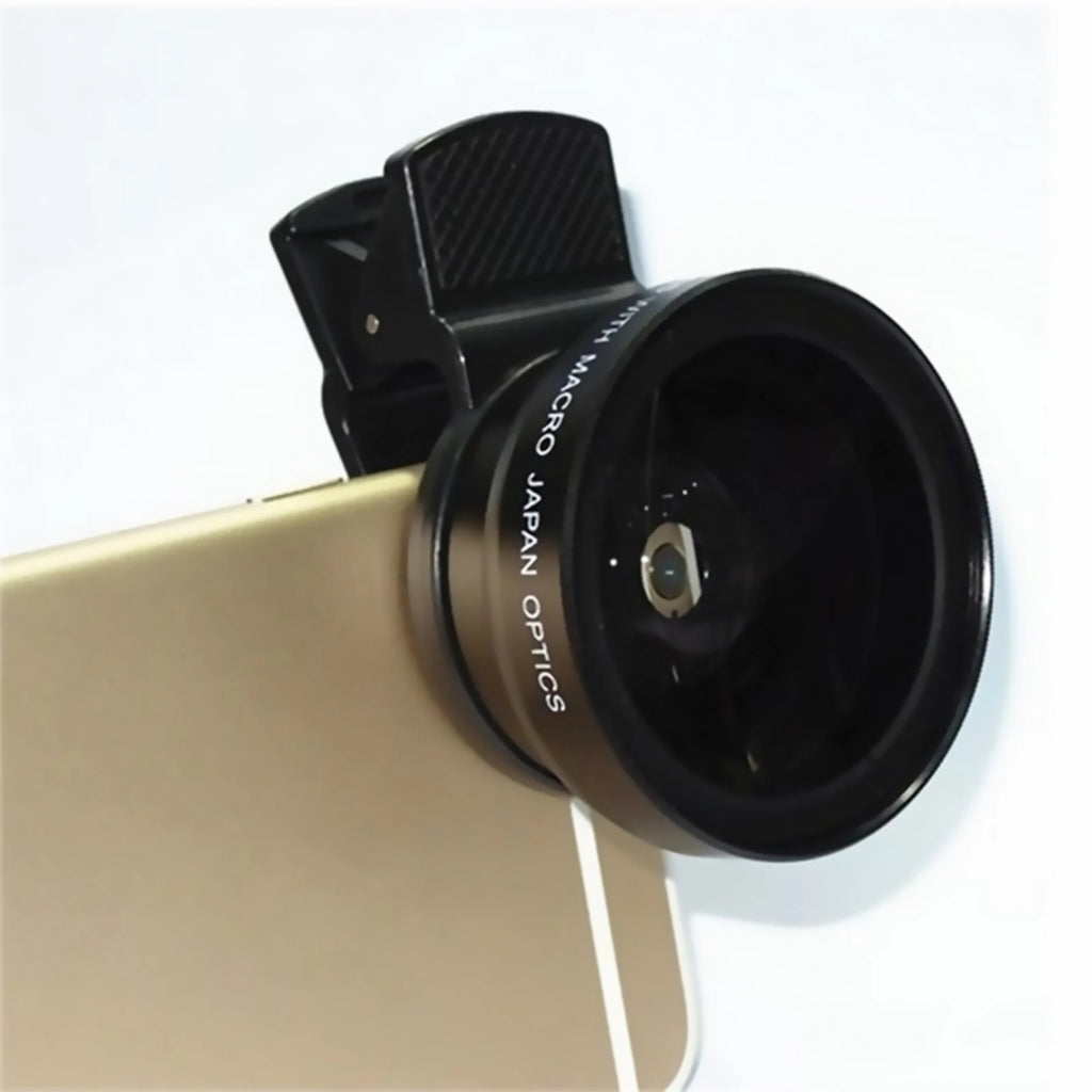 2-In-1 Mobile Phone Lens 0.45X Wide Angle Lens 10X Macro HD Camera Lens Universal for iPhone for Android Phone Len Clip