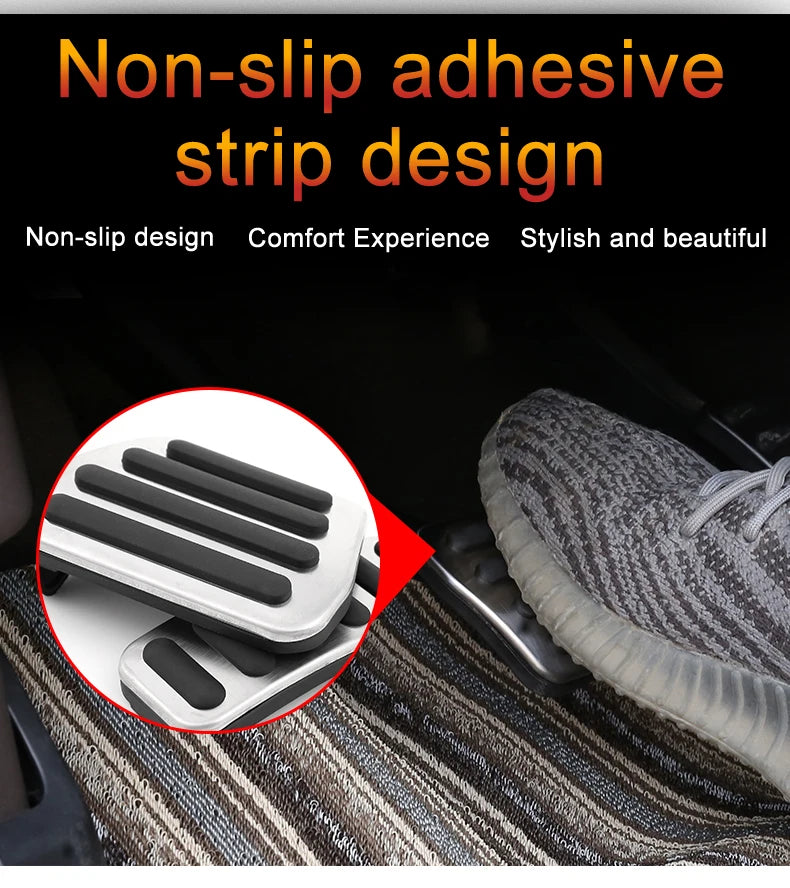 For Porsche Cayenne 3rd E3 9YA 9YB 2019~2024 Car Accessories Car Foot Fuel Accelerator Brake Pedals Cover Car Rest Pedal Cover