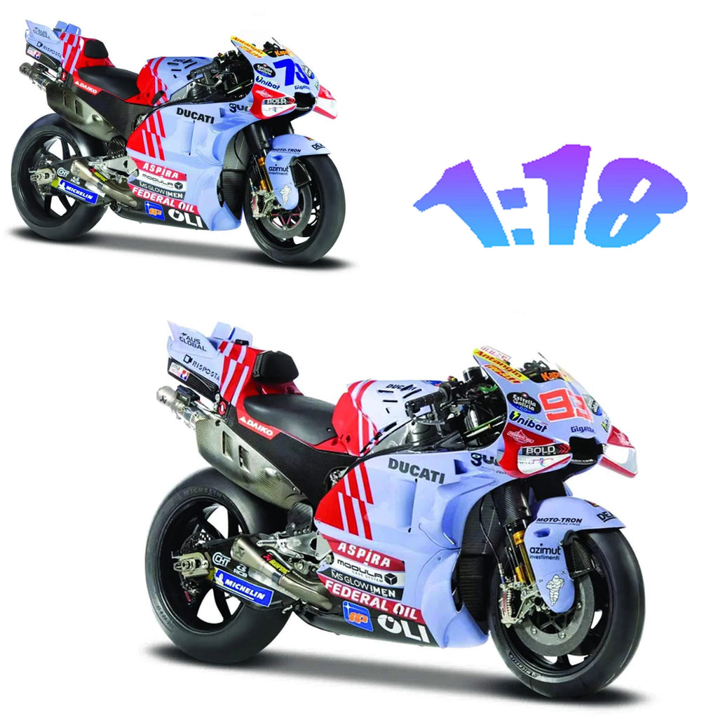 Maisto 1:18 Gresini Racing 2024 Moto Model GP Motorcycle Toy 93# Marc Marquez 73# Alex Motorbike Static Models