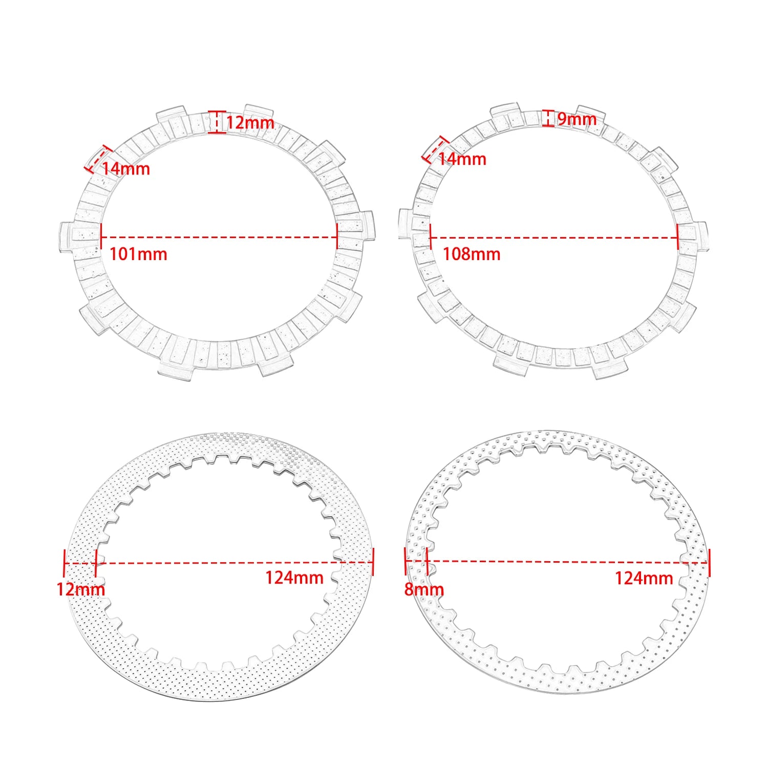High Quality Clutch plate Iron Plate Accesorios Moto For CFMOTO 675 SR SR-R Motorcycle Parts