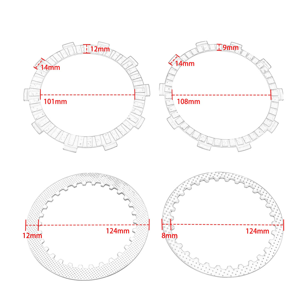 High Quality Clutch plate Iron Plate Accesorios Moto For CFMOTO 675 SR SR-R Motorcycle Parts
