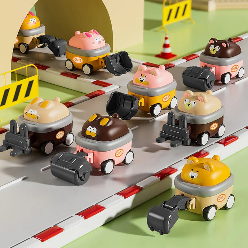Interactive Construction Playsets: Miniature Excavator Toys for Children's Cognitive Development