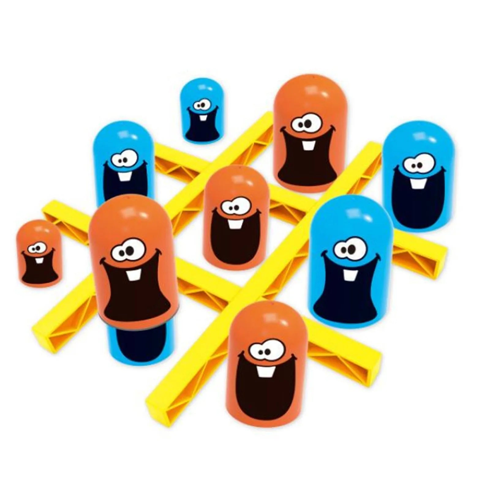 Strategy Game Educational Toy for Kids Tic Tac Toe Cartoon Thinking Training Gobblet Gobblers Board Game Big Eat Small Game
