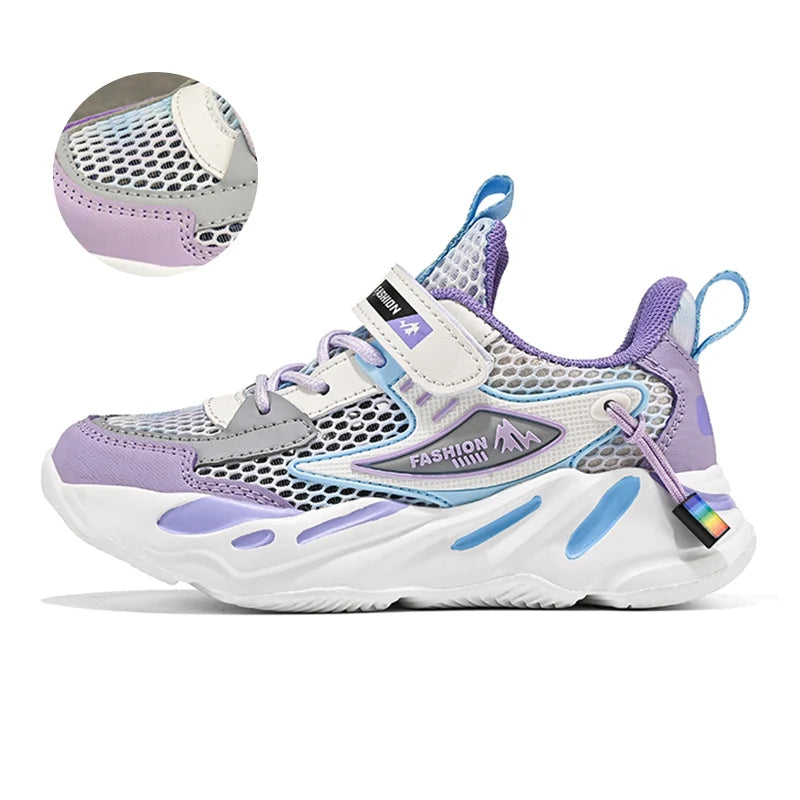 Fashion Children Shoes Girls Sneakers School Sports Summer Mesh Breathable For Kids Tennis Casual Shoes