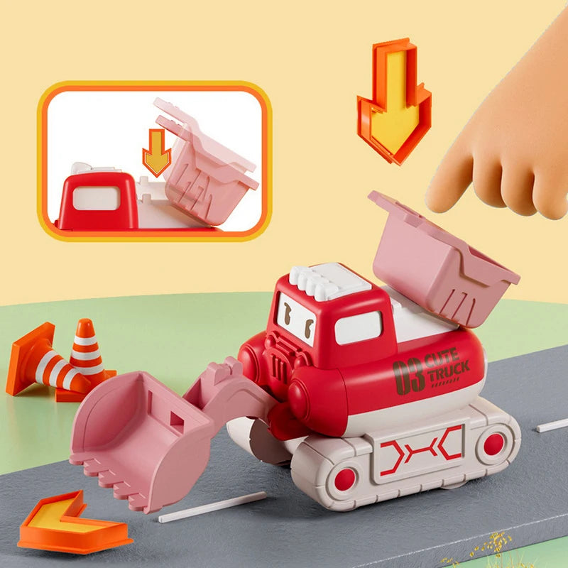Interactive Construction Playsets: Miniature Excavator Toys for Children's Cognitive Development