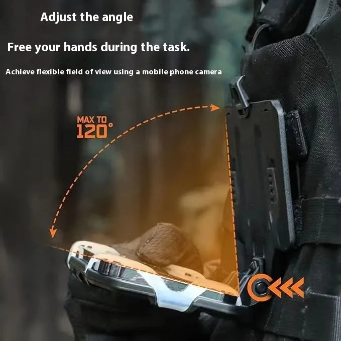 Tactical Navigation Board Foldable Mobile Phone Holder Chest Bag Admin Panel for Hunting Vests Tactical Organizer Accessory