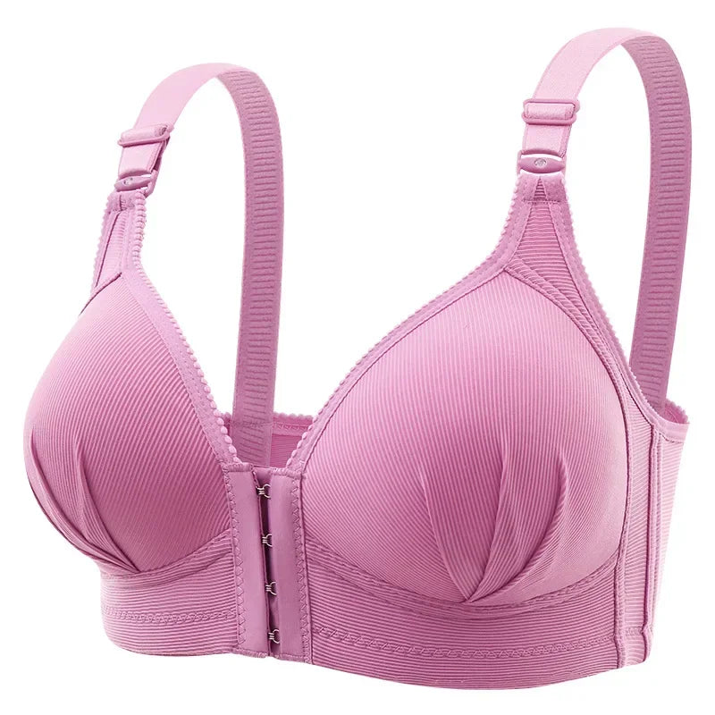 New Front Button Breastfeeding Bra without Steel Ring Thin Size Comfortable and Traceless Pregnant Women's Bra