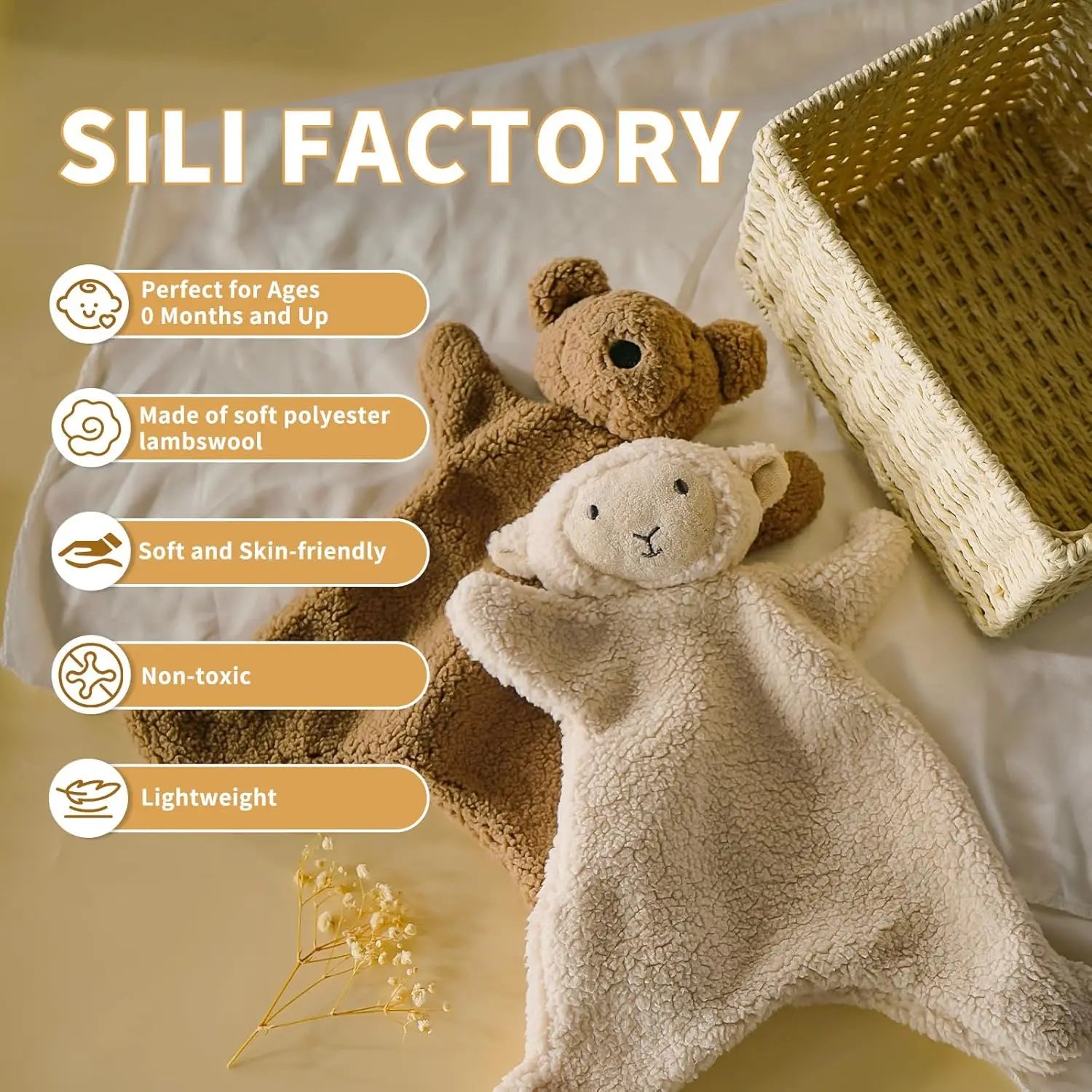 1PCS Baby Comfort Towel Cotton Comforter Blanket Soft Newborn Sleeping Dolls Kids Fashion Sleep Toy Soothe Appease Towel Bibs