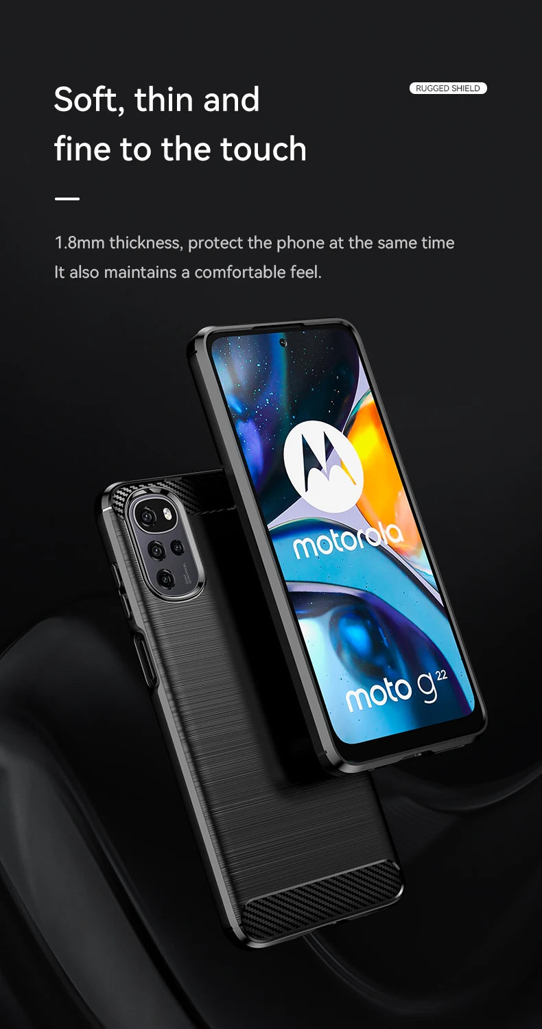 For Motorola Moto G22 Case For Motorola Moto G22 Coque Shockproof Protective Silicone Phone Bumper For Moto G22