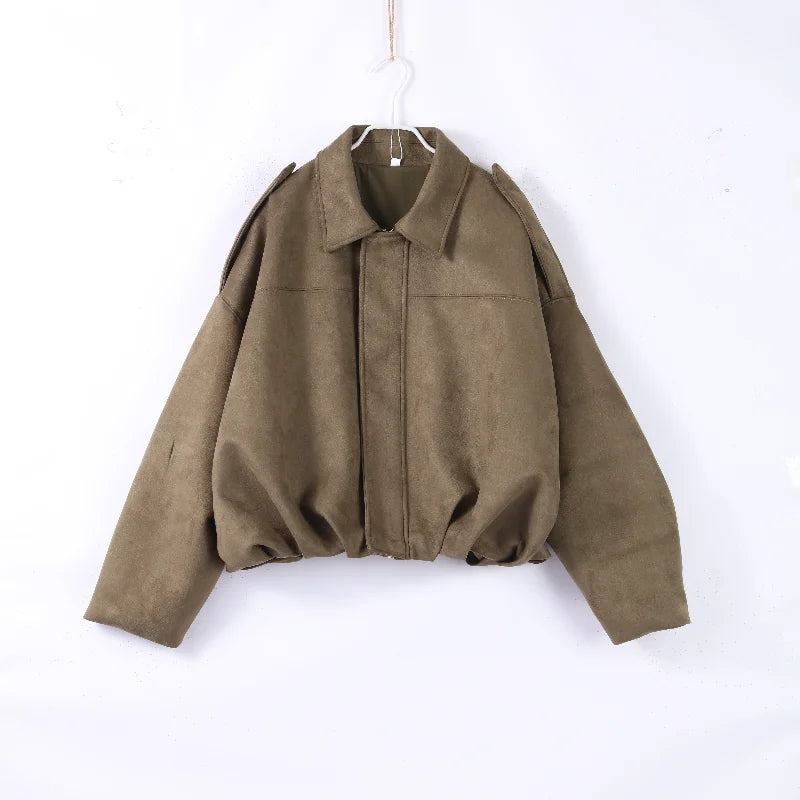 Fashion Coat Short Pant Women Set Casual Loose Lapel  Button Long Sleeve Female Jacket Suit 2025 Autumn High Street Lady Sets