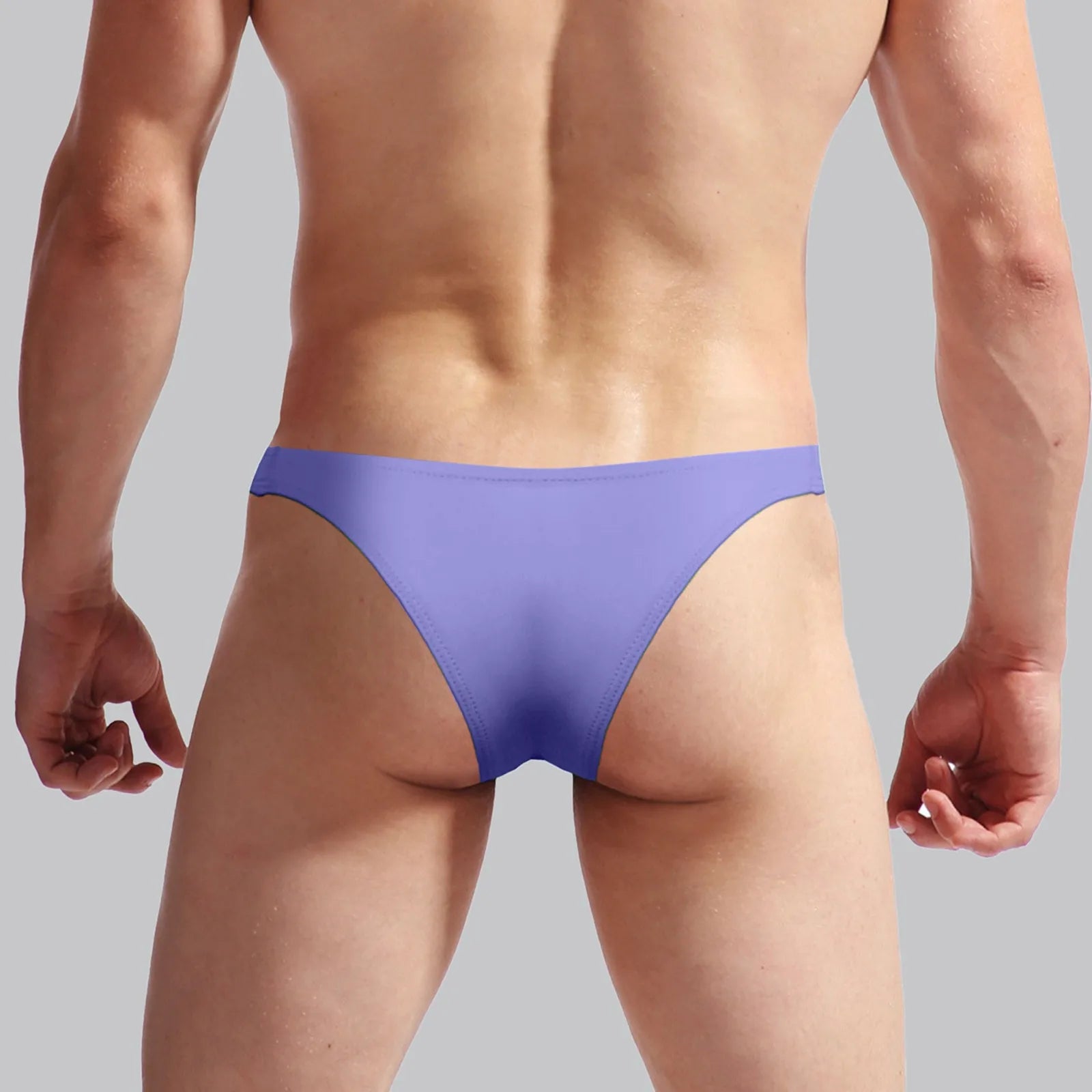 Solid Color Briefs Bulge Pouch Men'S Panties Low Waist Underwear Casual Ropa Interior Hombres Homewear Cueca Gay Panties 2024