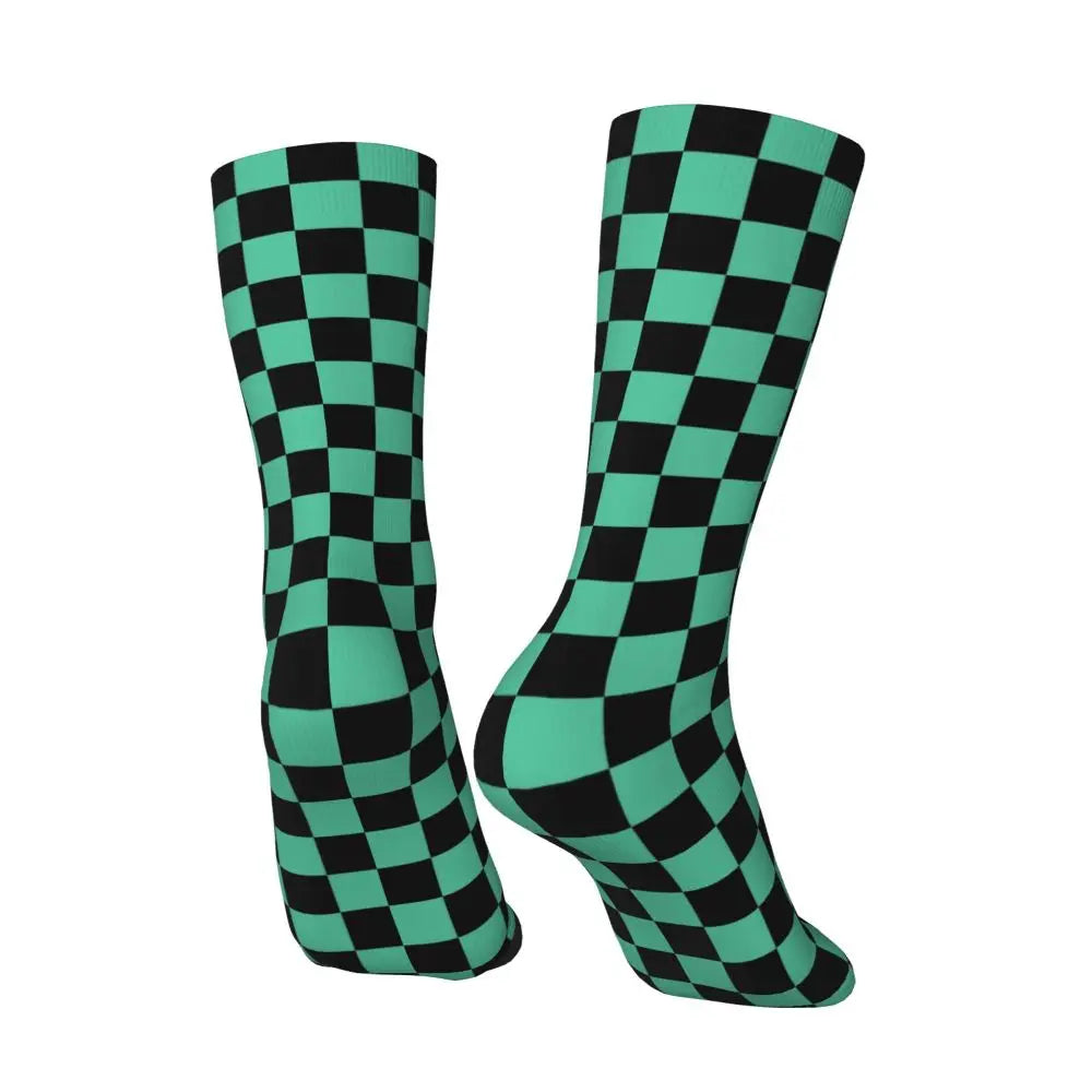 Custom Giyuu Tomioka Demon Slayer Men Women Crew Socks Unisex Kawaii Kimetsu No Yaiba Spring Summer Autumn Winter Dress Socks