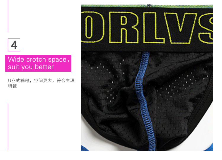 2PCS Men Underweaar Sexy Cotton Jockstrap Briefs Underpants Cueca Gay Underwear Men Thong Men String homme