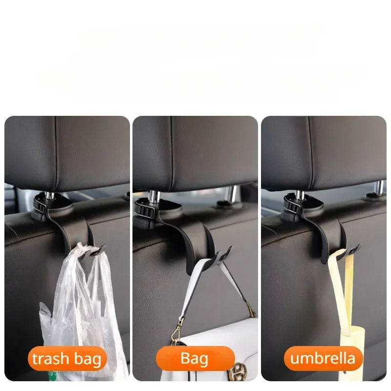 Hipacool Car Storage Hook Car Accessories Interior Universal Car Bracket Auto Clips Front Seat Headrest Organizer Holder Hook