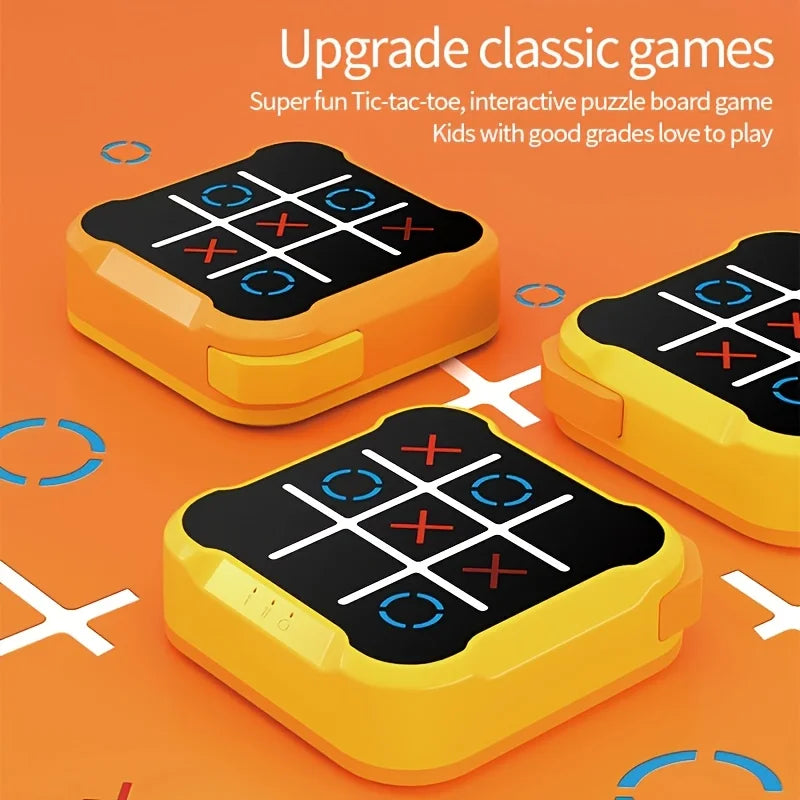 Children Electronic Toys Tic Tac Toe Board Games Montessori Puzzle Table Game Portable Travel Games for Kids Adult