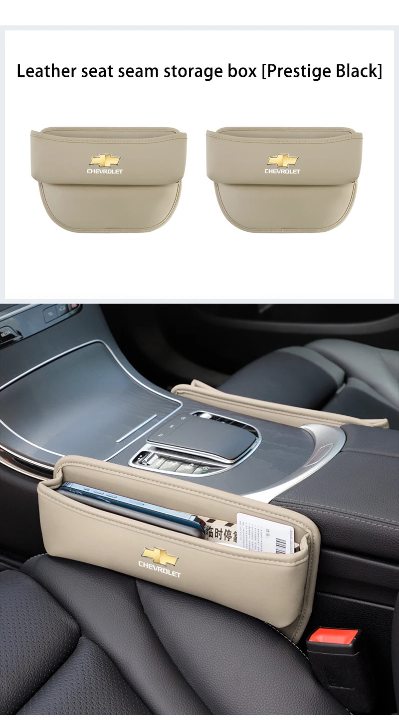 Car Accessories Seat Gap Organizer Box Leak-proof Storage Bag For Chevrolet Z71 Aveo Impala Lacetti Malibu Sail SS Cruze Sonic