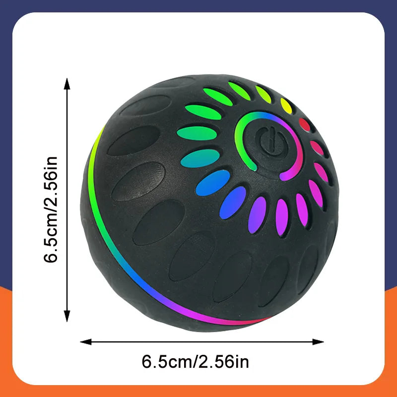 Interactive Smart Dogs Toys Balls - USB Automatic Moving Bouncing Ball for Puppy to Large dog-Electronic Pets Ball Birthday Gift