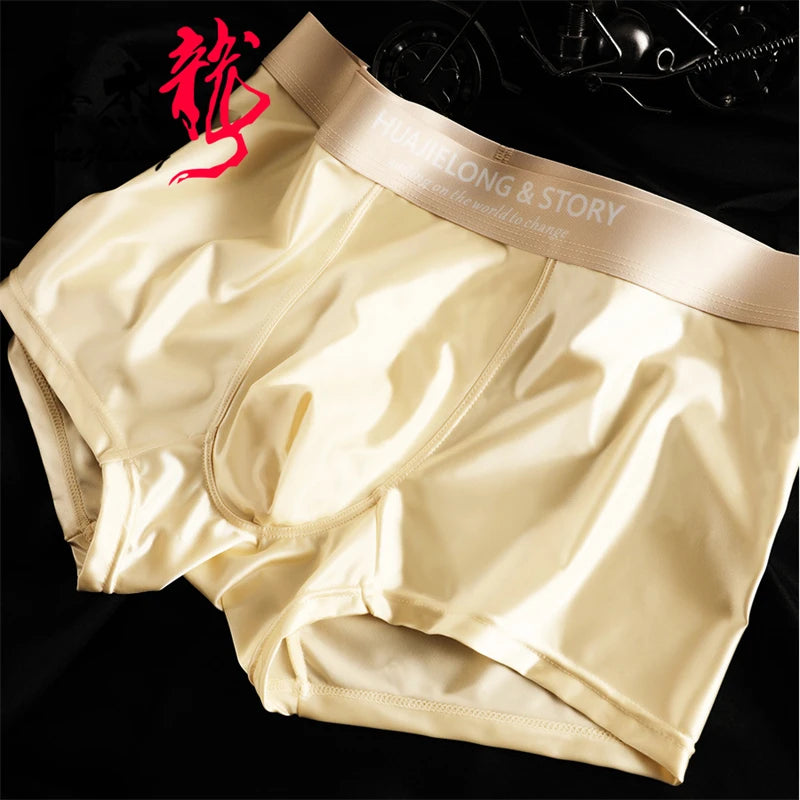 Choice boxers hombre Ice silk cueca satin ropa interior hombre Plus size calzoncillos hombres breathable sexy tоy man underwear