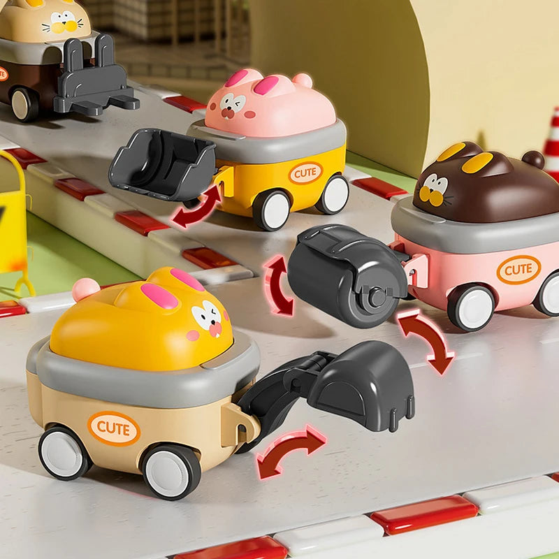 Interactive Construction Playsets: Miniature Excavator Toys for Children's Cognitive Development