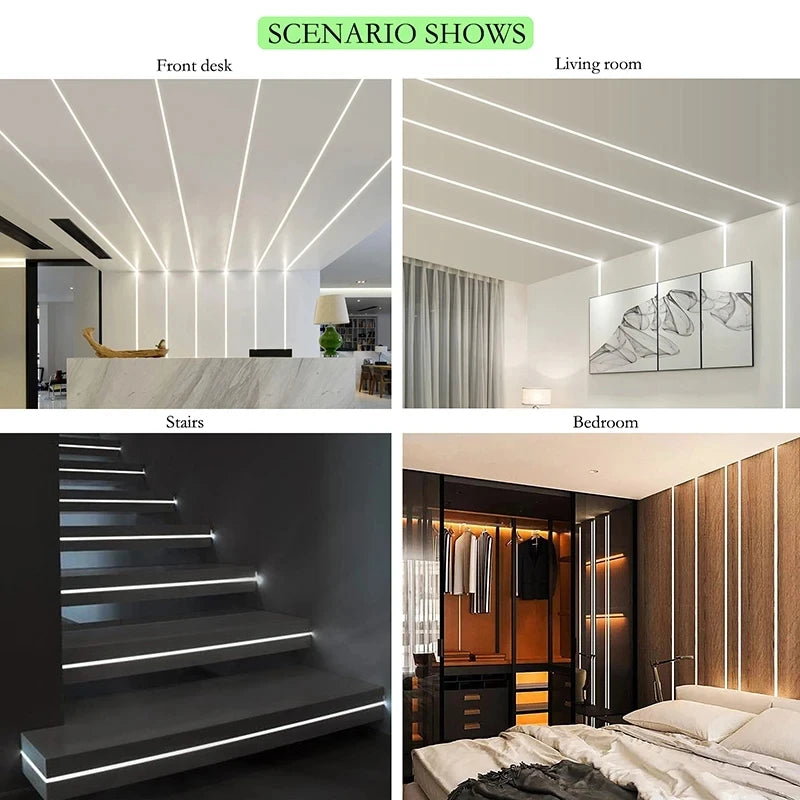 1-30pcs/Lot perfil aluminio led Corner Aluminium Profile Channel Holder for LED Strip Light Bar Cabinet Lamp Kitchen Closet
