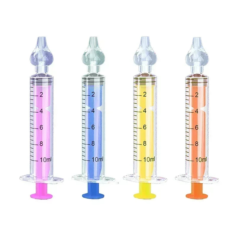 10ML Needle Tube Babies Nasal Aspirator Silicone Baby Nose Cleaner Nose Care Cleaner Rhinitis Washer Newborn Nasal Irrigator