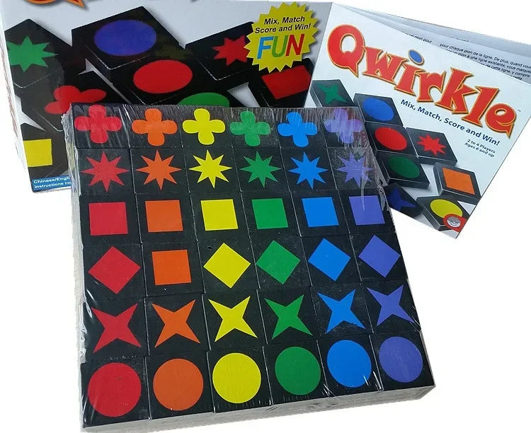 Hot Children's Educational Toys Qwirkle Wooden Chess Parent-child Interactive Games Kids Adult Hobbies Gifts Learning Toys Play