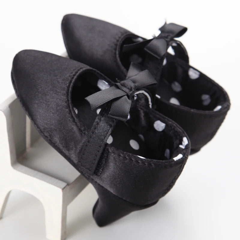 Spring and Autumn Girl Baby Anti slip Children's Shoes Girl Baby Beautiful Bow High Heels Girl Baby High Heels