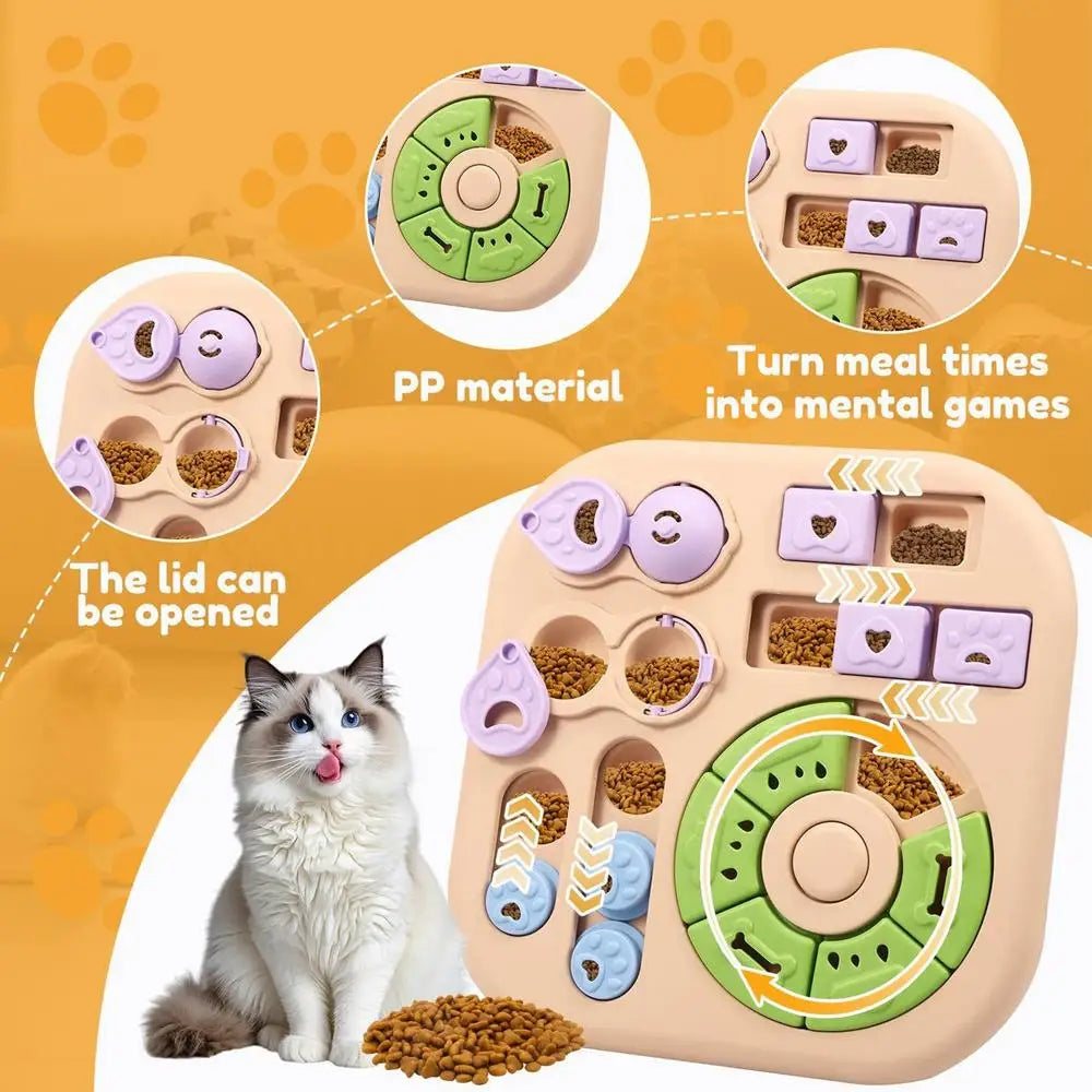 Interactive dog educational toy, interactive treat dispenser, suitable for training and intellectual development, for dogs cats