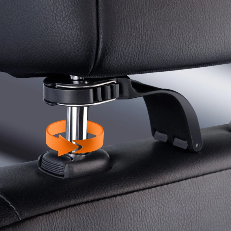 Hipacool Car Storage Hook Car Accessories Interior Universal Car Bracket Auto Clips Front Seat Headrest Organizer Holder Hook