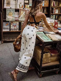 Vintage Women Loose Boho Linen Pants 2023 Summer Fashion Ladies Vocation Soft Embroidery Trousers Female Casual Bottoms Chic