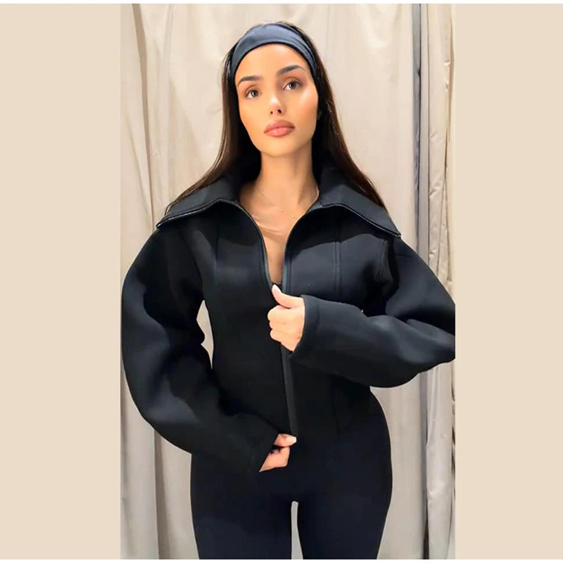 Women's Napoleon Style Black Cropped Jacket Coat Long Sleeve Tops Braided Button Trim Vintage Slim Fit Fashion Lady Outerwear