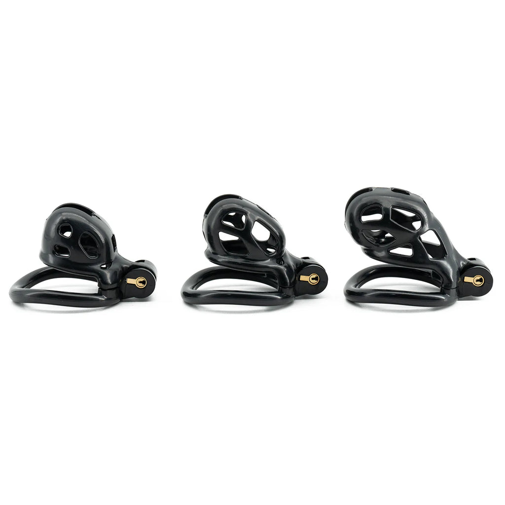 Jaula castidad Cobra 6 colores para hombres,cerradura pene con anillos pene 4 tamaños,Dispositivo Castidad CB para hombres Gay