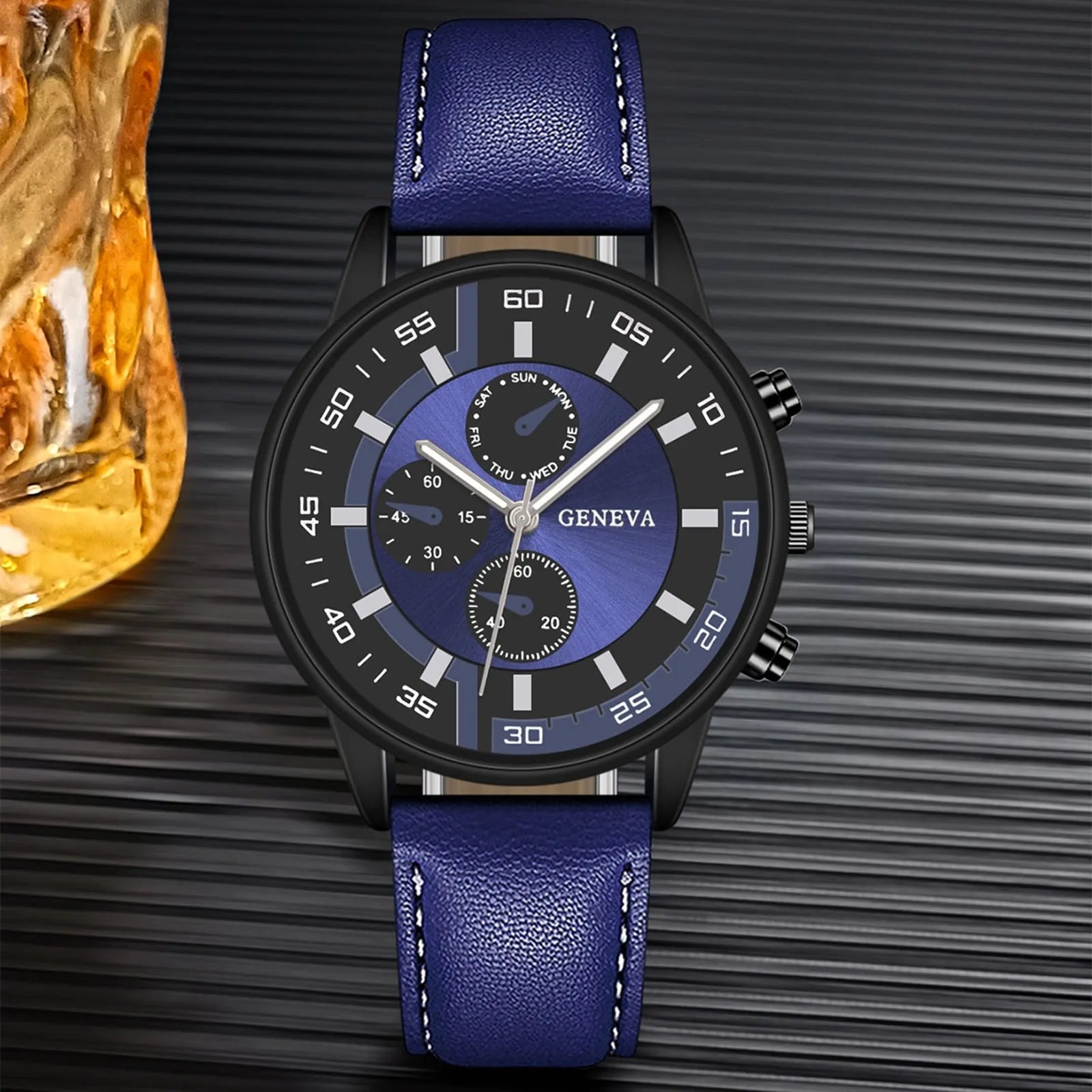Quartz Watches For Men Leather Strap Wristwatches Top Luxury Brand Man Watch Business Men's Clock Gift Reloj Hombres