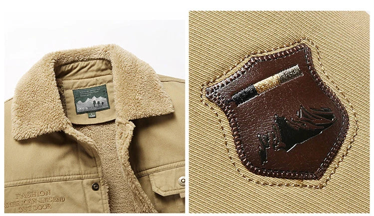 Men Winter New Fleece Thick Warm Jacket Men Fashion Casual Windproof Coat Men Autumn Outwear Tactics Military Jacket Men