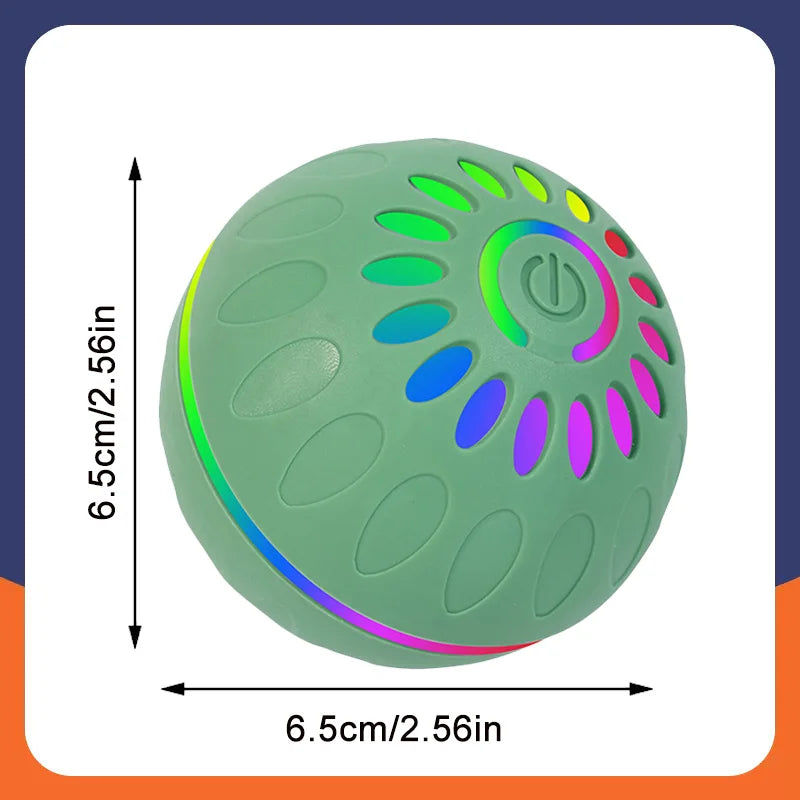 Interactive Smart Dogs Toys Balls - USB Automatic Moving Bouncing Ball for Puppy to Large dog-Electronic Pets Ball Birthday Gift