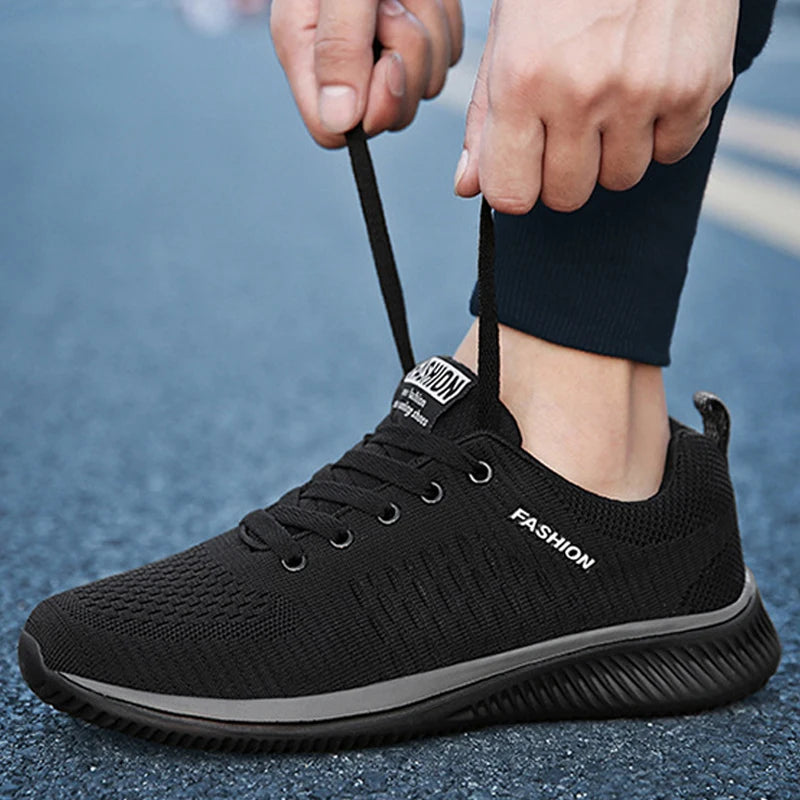 Men Sneakers Lightweight Men Casual Shoes Plus Size Men Sport Shoes Non-Slip Mesh Breathable Shoes Men Flats Walking Shoes