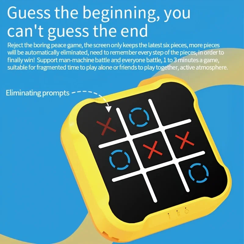 Children Electronic Toys Tic Tac Toe Board Games Montessori Puzzle Table Game Portable Travel Games for Kids Adult
