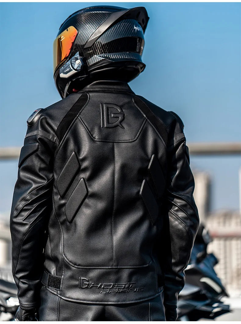 Motorcycle Pants PU Leather Pantalon Moto Men Pantalon Motocross Black Pantalon Moto Para Hombre CE Protector Motocross Pants