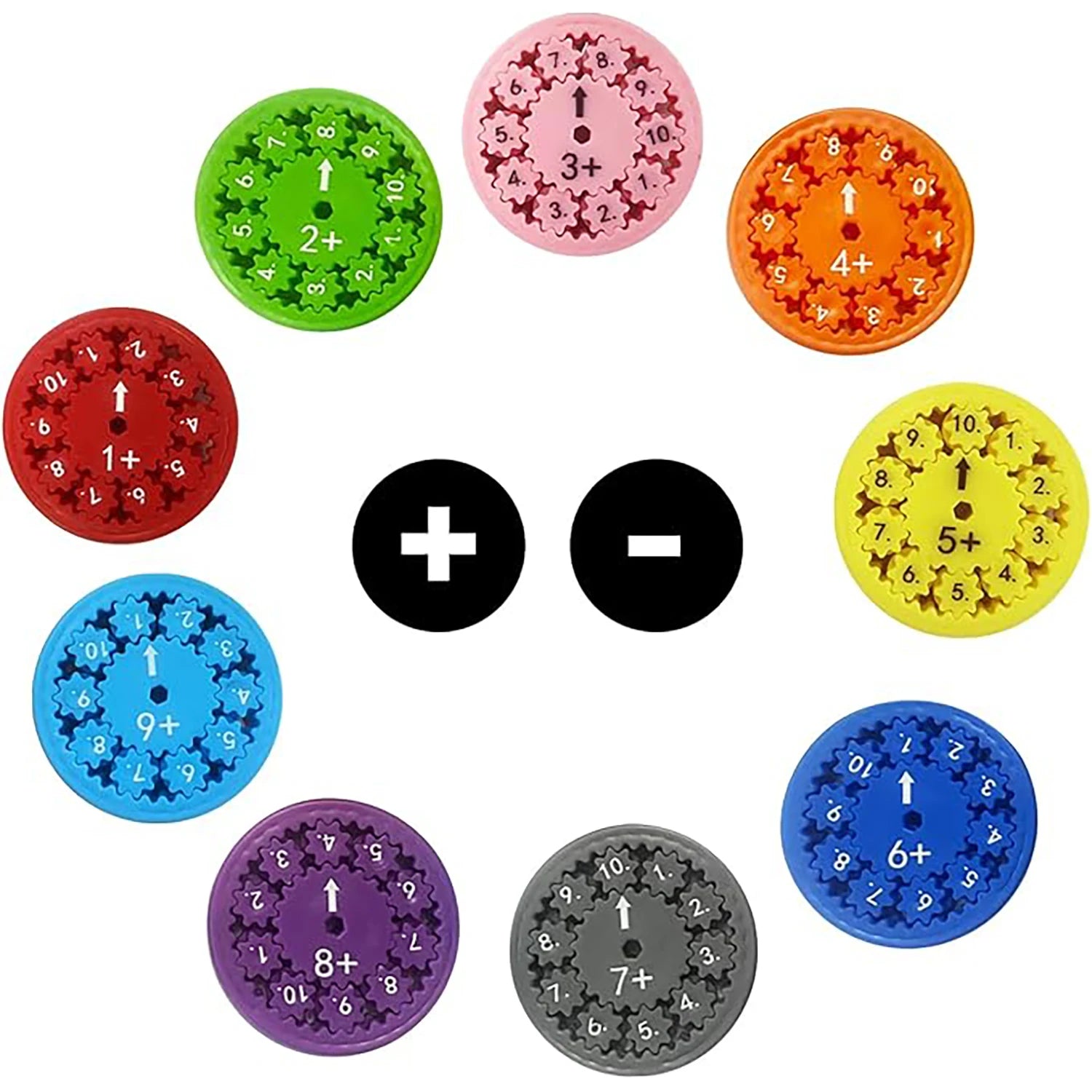 Math Fidget rotator, addition, subtraction, multiplication, and division games for learning mathematics and educational toys